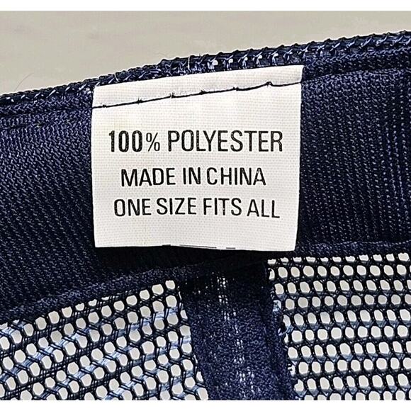 Vintage Golf Excuses Snapback Trucker Hat Blue Mesh Back Cap Two-tone High Crown - Picture 10 of 10